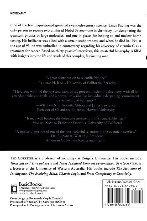 Бумажная книга «Linus Pauling: A Life In Science And Politics», авторов Тед Герцель, Бен Герцель - фото №1