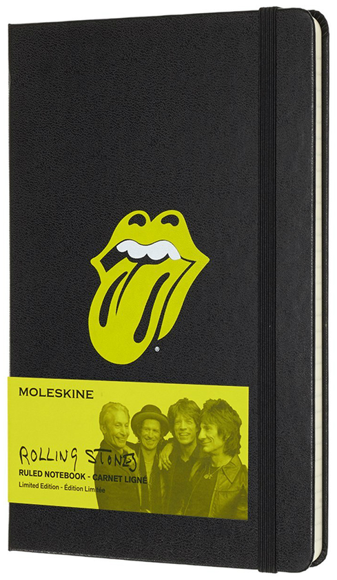  «Записная книга Moleskine Rolling Stones черная (LERSQP060BK)», бренда Moleskine - фото №1