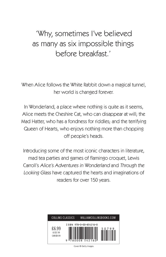 Бумажная книга «Alice's Adventures in Wonderland and Through the Looking Glass», автор Льюис Кэрролл - фото №1