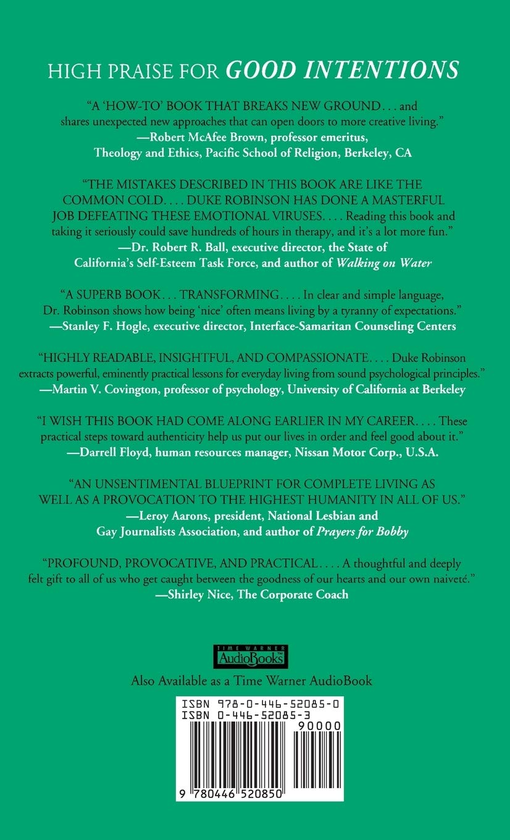 Паперова книга «Good Intentions. The Nine Unconscious Mistakes of Nice People», автор Дьюк Робінсон - фото №1