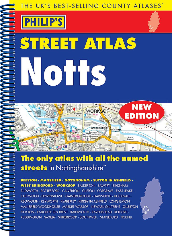 Бумажная книга «Philip's Street Atlas Nottinghamshire» - фото №1