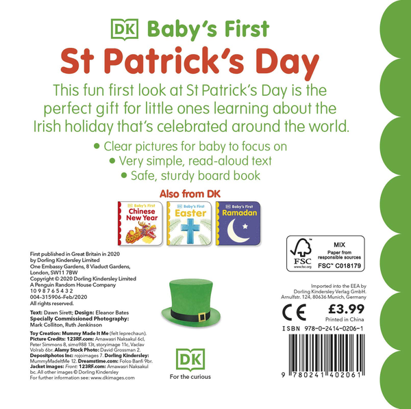Бумажная книга «Baby's First St Patrick's Day» - фото №1