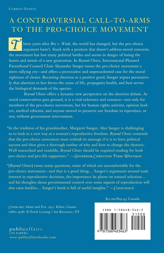 Бумажная книга «Beyond Choice. Reproductive Freedom In The 21st Century », автор Александер Сангер - фото №1