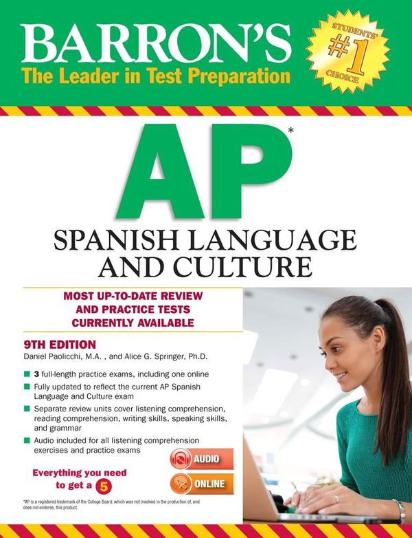 Паперова книга «Barron's AP Spanish Language», автор Даніель Паоліччі - фото №1