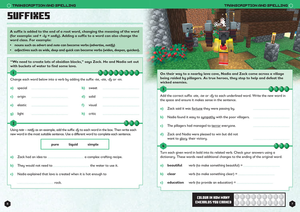 [object Object] «Minecraft English Ages 10-1 : Official Workbook» - фото №4 - мініатюра