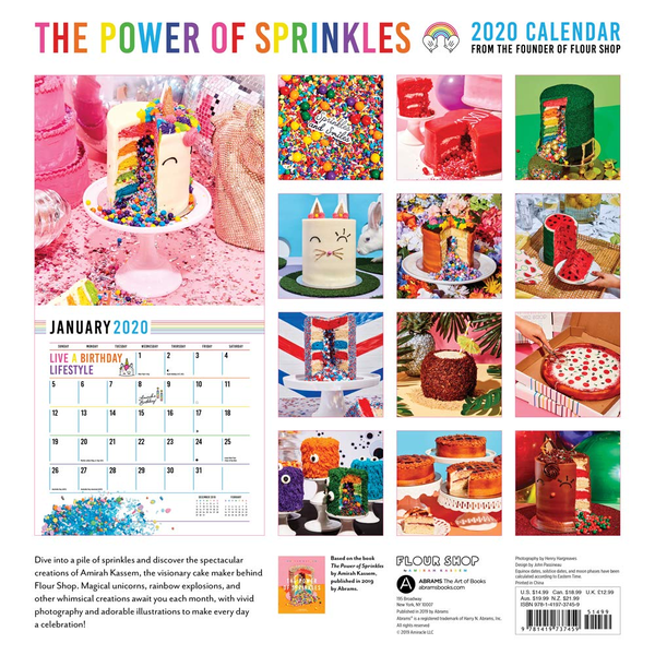 Бумажная книга «Power of Sprinkles 2020 Wall Calendar. From the Founder of Flour Shop», автор Амира Кассем - фото №1