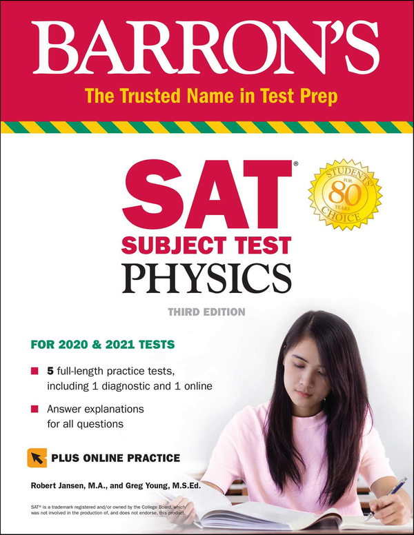 Паперова книга «SAT Subject Test Physics », автор Роберт Янсен - фото №1