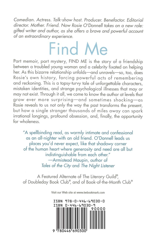 Бумажная книга «Find Me», автор Рози О’Доннелл - фото №1