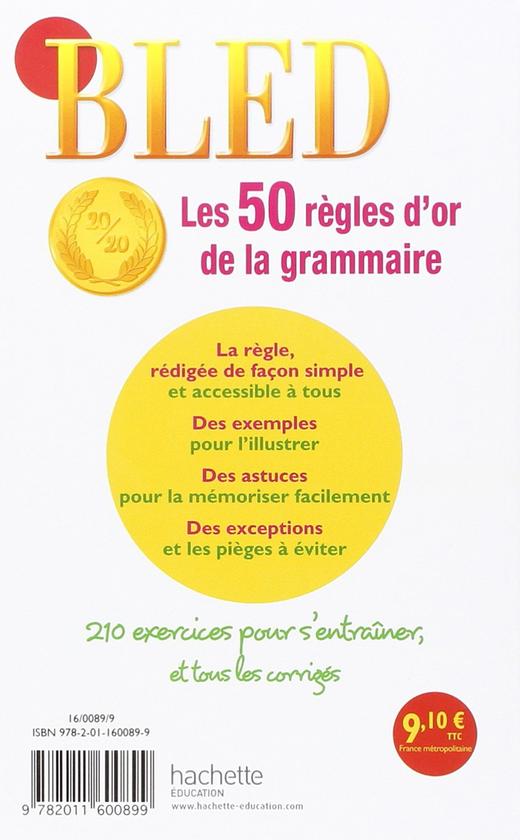 Бумажная книга «Les 50 Re'gles d'or de la grammaire», автор Daniel Berlion - фото №1
