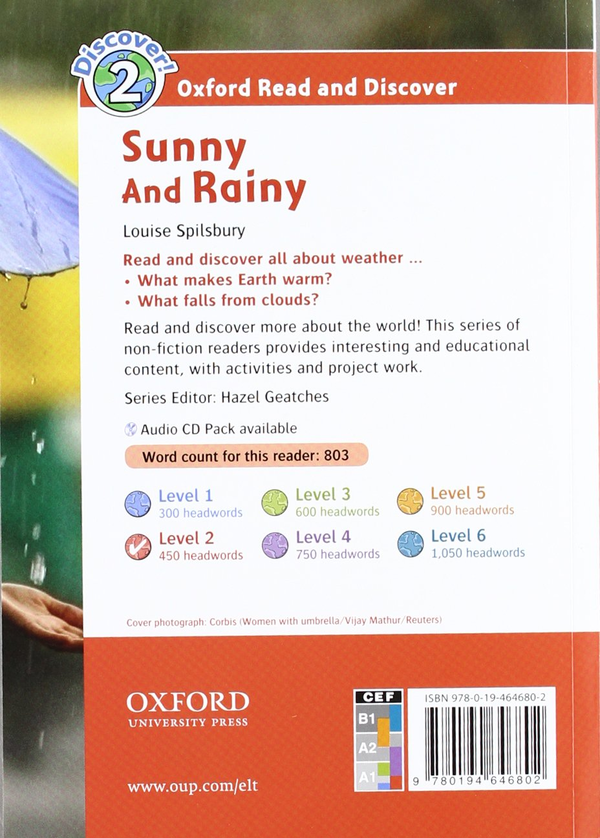 Бумажная книга «Oxford Read and Discover: Level 2: Sunny and Rainy», автор Louise Spilsbury - фото №1