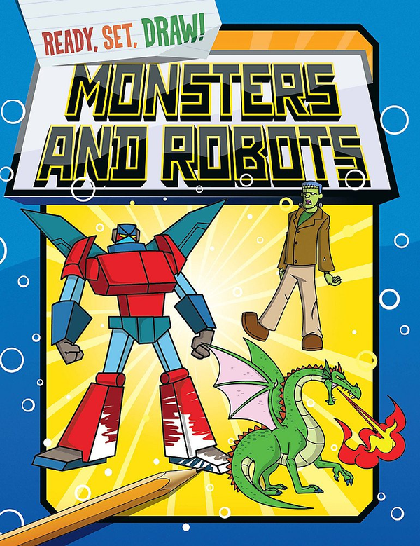 Паперова книга «Ready, Set, Draw: Monsters and Robots», автор Пол Гембл - фото №1