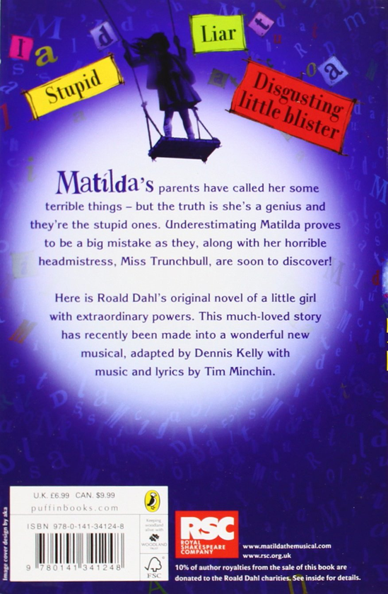 Бумажная книга «Matilda (Theatre Tie-in)», автор Роальд Даль - фото №1