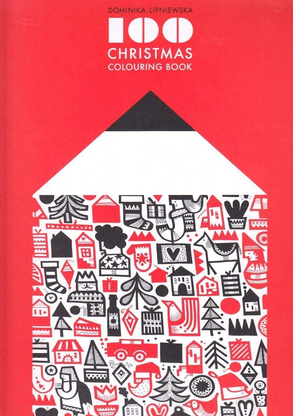 Бумажная книга «100 Christmas Colouring Book», автор Доминика Липневска - фото №1