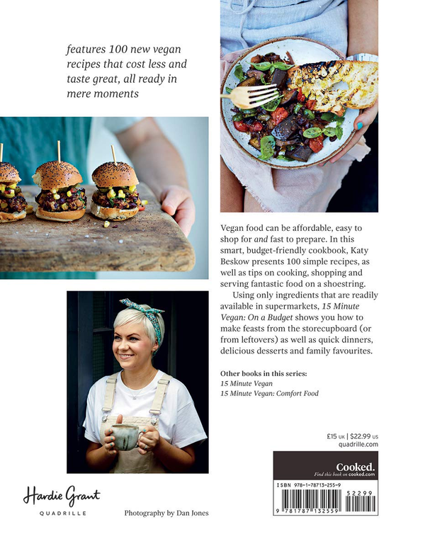 Паперова книга «15 Minute Vegan: On a Budget: Fast, Modern Vegan Food That Costs Less», автор Кеті Бєсков - фото №1
