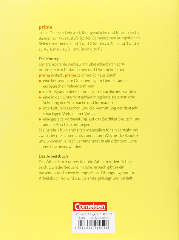 Бумажная книга «Prima-Deutsch Fur Jugendliche. Arbeitsbuch», автор Холт Макдугалл - фото №1