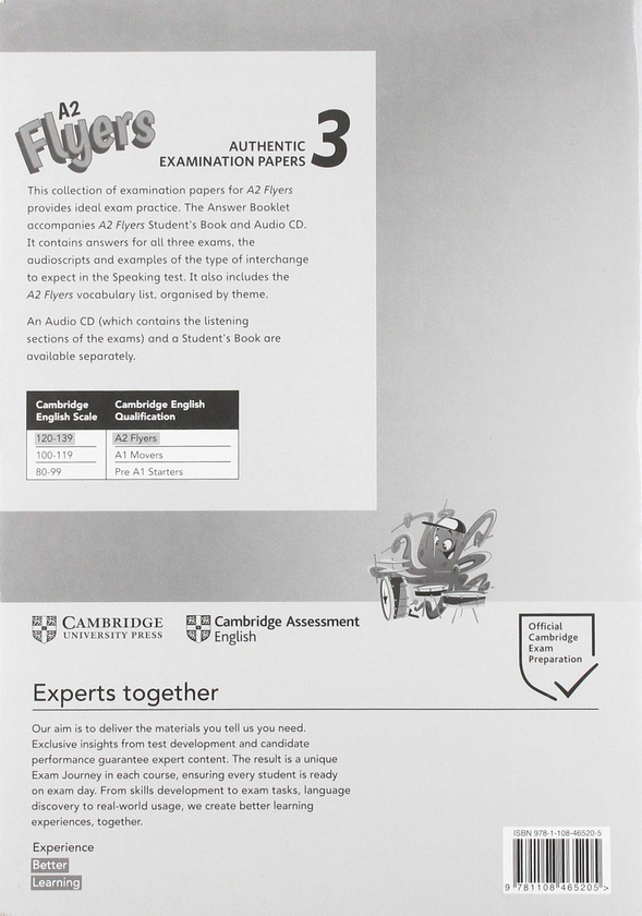 Бумажная книга «Cambridge English Flyers 3 for Revised Exam from 2018 Answer Booklet» - фото №1