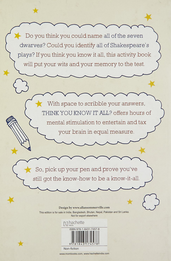 [object Object] «Think You Know it All? The Activity Book for Grown-Ups», автор Деніел Сміт - фото №2 - мініатюра