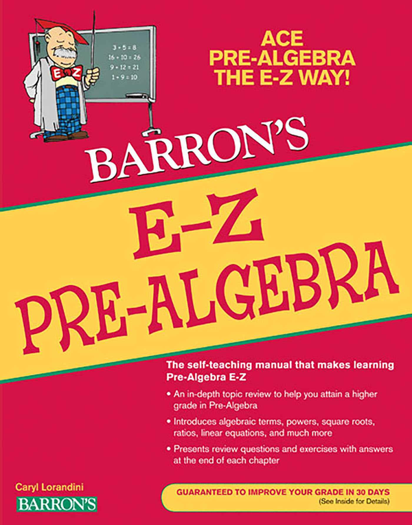 Бумажная книга «E-Z Pre-Algebra», автор Карил Лорандини - фото №1