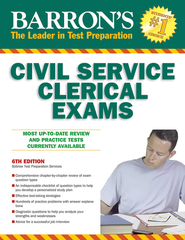 Паперова книга « Barron's Civil Service Clerical Exam» - фото №1