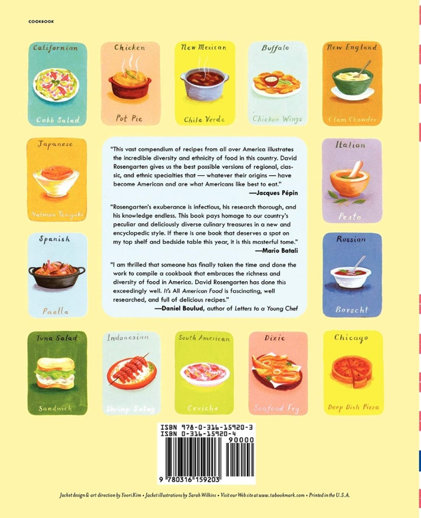 Бумажная книга «It's All American Food», автор Дэвид Розенгартен - фото №1