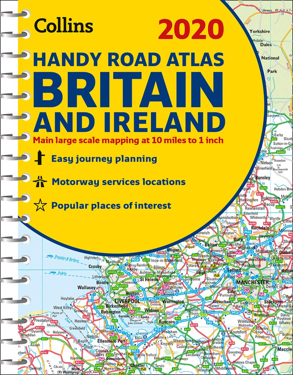 Бумажная книга «2020 Collins Handy Road Atlas Britain and Ireland», автор Collins Maps - фото №1