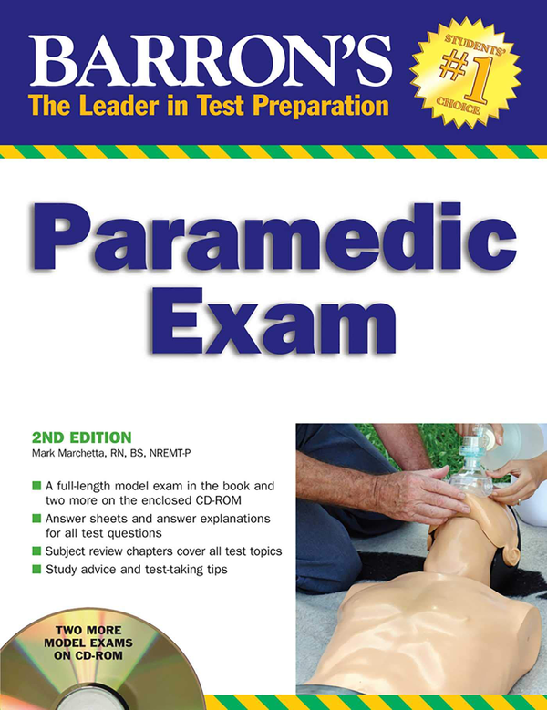 Паперова книга «Barron's Paramedic Exam», автор Марк Маркетта - фото №1
