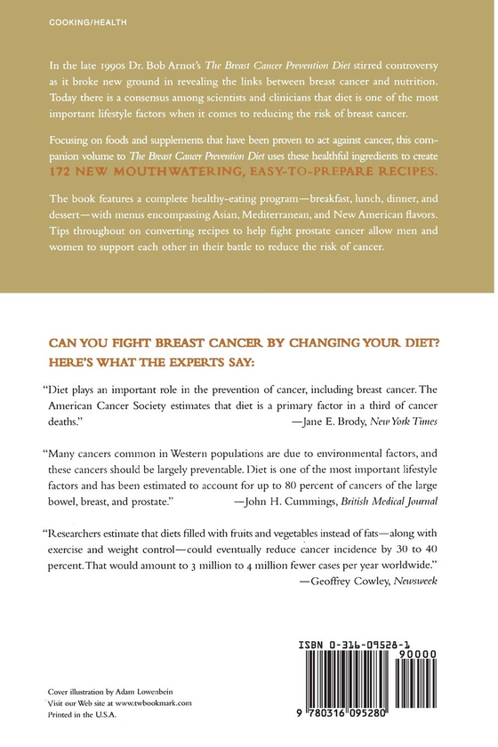 Паперова книга «The Breast Health Cookbook. Fast and Simple Recipes to Reduce the Risk of Cancer», авторів Боб Арнот, Рита Мітчелл, Барбара Сазерленд - фото №1
