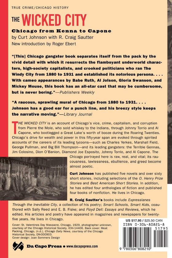 Паперова книга «The Wicked City. Chicago From Kenna To Capone», автор Курт Джонсон - фото №1