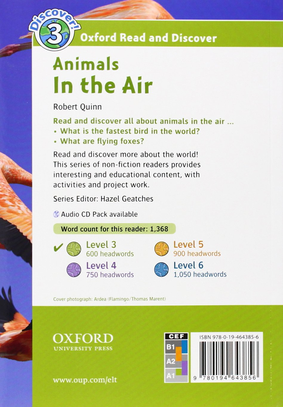 [object Object] «Oxford Read and Discover: Level 3: Animals in the Air», автор Роберт Куїнн - фото №2 - мініатюра