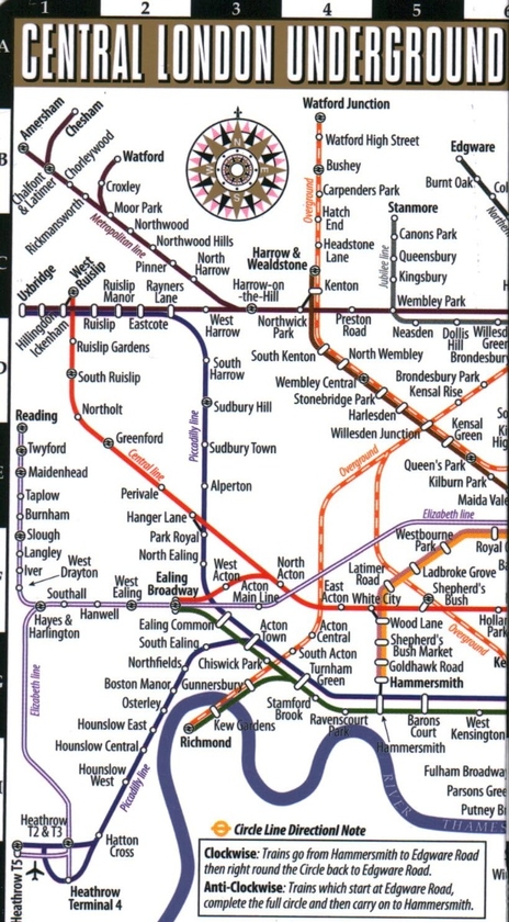 Бумажная книга «Streetwise London Underground Map - Laminated Map of the London Underground, England. City Plan» - фото №1