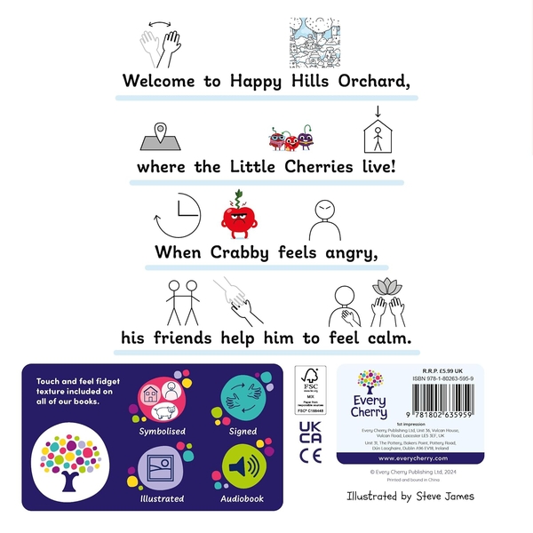 Бумажная книга «Crabby Calms Down» - фото №1