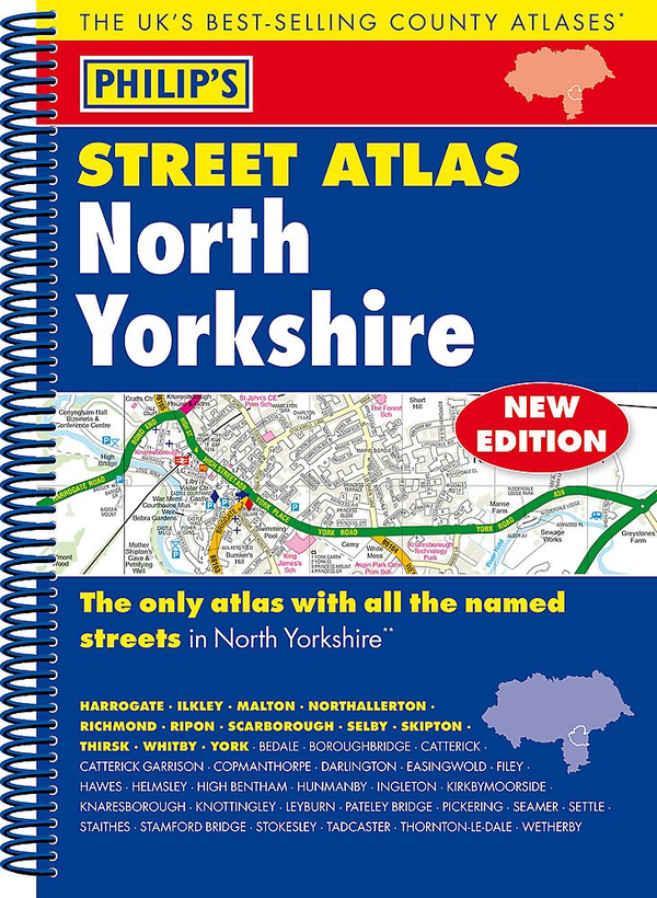 Бумажная книга «Philip's Street Atlas North Yorkshire» - фото №1