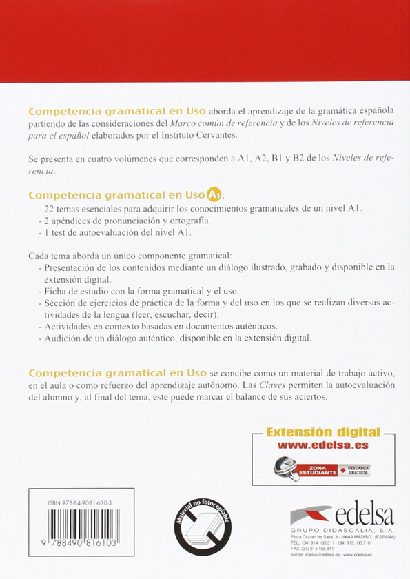 [object Object] «Competencia gramatical en uso. Libro del alumno. Nivel A1», авторів Карлос Дуенас Ромеро, Альфредо Гонсалес Эрмосо, Аврора Сервера Велез - фото №2 - мініатюра