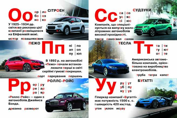 Паперова книга «Твоя перша книжка. Авто абетка» - фото №1