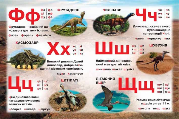 Паперова книга «Твоя перша книжка. Дино абетка» - фото №1