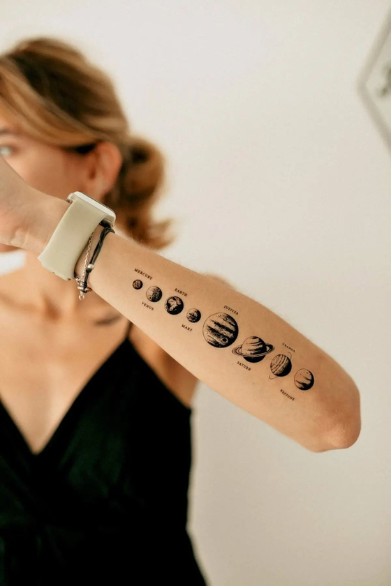  «Тимчасове тату Tattooshka Космічний Бум (LC-124)», бренда Tattooshka - фото №1