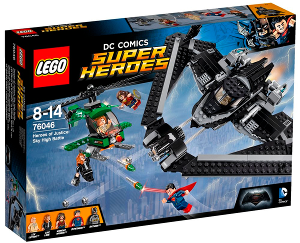  «Конструктор LEGO Super Heroes DC Comics Поединок в небе (76046)», бренда LEGO - фото №1