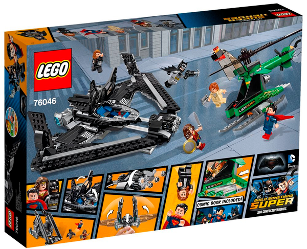  «Конструктор LEGO Super Heroes DC Comics Поединок в небе (76046)», бренда LEGO - фото №1