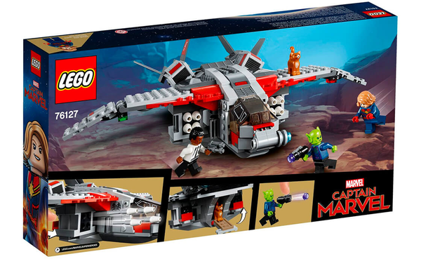  «Конструктор LEGO Super Heroes Marvel Капитан Марвел и нападение скруллов 307 деталей (76127)», бренда LEGO - фото №1