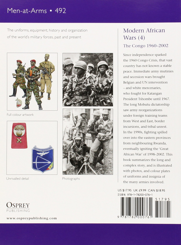 Бумажная книга «Modern African Wars (4): The Congo 1960–2002», автор Питер Эбботт - фото №1
