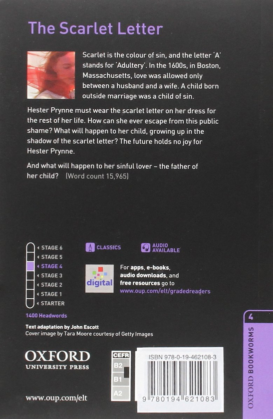 Бумажная книга «Oxford Bookworms Library. Level 4. The Scarlet Letter audio pack», автор Натаниэль Хоторн - фото №1