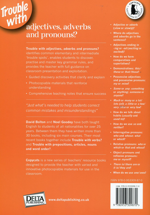 [object Object] «Trouble with Adjectives: Guided Discovery Materials, Exercises and Teaching Tips at Elementary and Intermediate Levels», авторів Ноель Гуді, Девід Болтон - фото №2 - мініатюра
