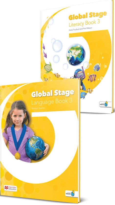 [object Object] «Global Stage Level 3 Literacy Book and Language Book with Navio App», авторов Кэти Фуфути, Пол Мейсон - фото №1