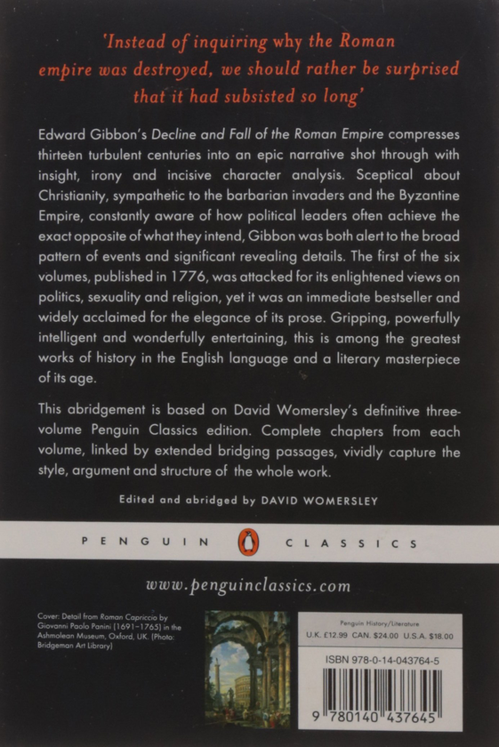 Бумажная книга «The History of the Decline and Fall of the Roman Empire», автор Эдвард Гиббон - фото №1