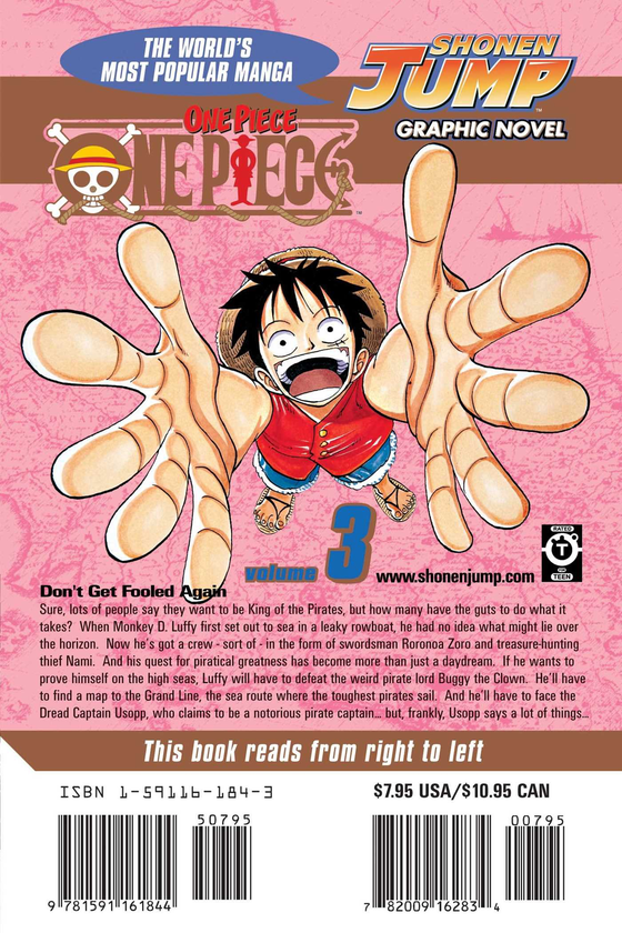 Паперова книга «One Piece. Volume 3», автор Еїтіро Ода - фото №1