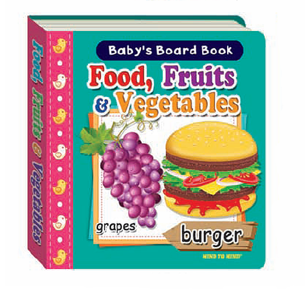 Бумажная книга «Baby's Board Books. NEW Food, Fruit & Vegetables» - фото №1