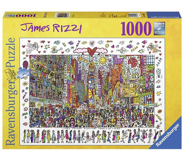  «Пазл Ravensburger Джеймс Риччи Таймс-сквер 1000 элементов (RSV-190690)», бренда Ravensburger - фото №1