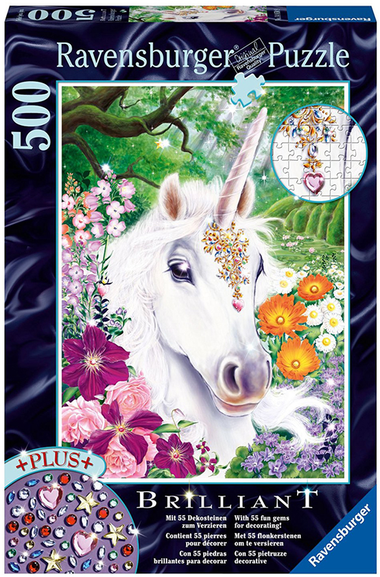  «Пазл Ravensburger Прекрасный единорог 500 элементов (RSV-148509)», бренда Ravensburger - фото №1
