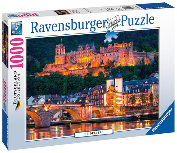  «Пазл Ravensburger Вечер в Гейдельберге 1000 элементов (RSV-196210)», бренда Ravensburger - фото №1