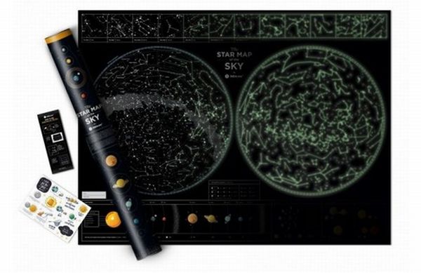 «Мапа зоряного неба 1DEA.me Star map of the sky», бренду 1DEA.me - фото №1